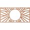Ekena Millwork Hoover Wood Fretwork Pierced Ceiling Medallion, Cherry, 22"W x 11"H x 8 1/8"ID x 3/8"T CMWP22X11X0375HOCH - alternate 3